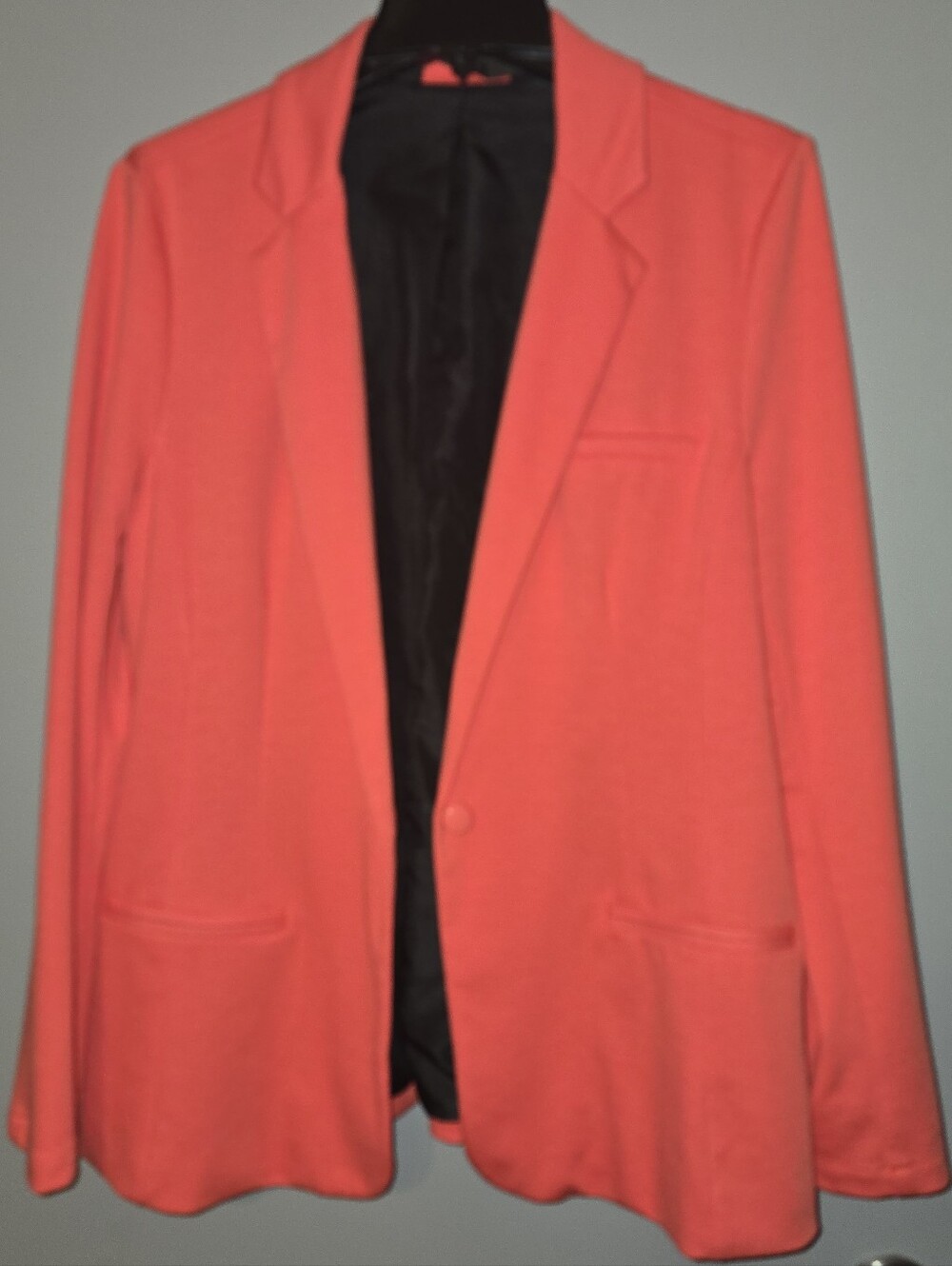 Mossimo Supply Co. Coral Single-Button Blazer